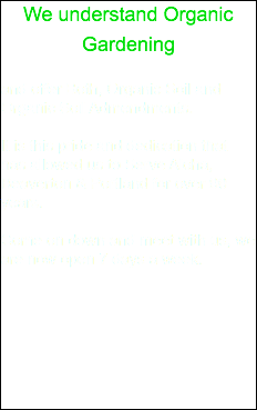We understand Organic Gardening and offer Both, Organic Soil and Organic Soil Admendments. It is this pride and dedication that has allowed us to Serve Aloha, Beaverton & Portland for over 90 years. Come on down and meet with us, we are now open Monday-Saturday.